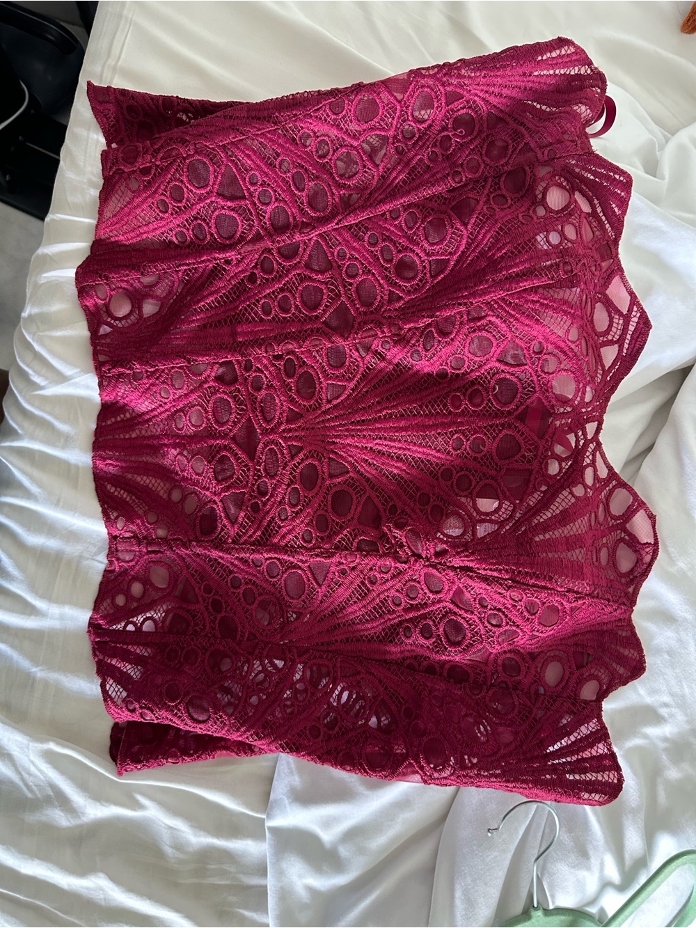 SHEIN Lace strapless corset